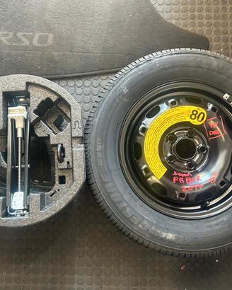 KIT RUOTA DI SCORTA E CRIK SKODA FABIA 2020 R14