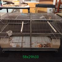 gabbia per canarini/cocorite/pappagalli