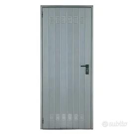 Porta per cantina a battente lamiera in acciaio co