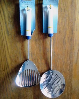 DUE MESTOLI ACCIAIO INOX