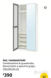 armadio pax Ikea specchio 
