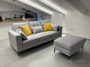 Divano pouf contenitore stile moderno scandinavo