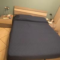 Letto matrimoniale contenitore Santalucia grigio