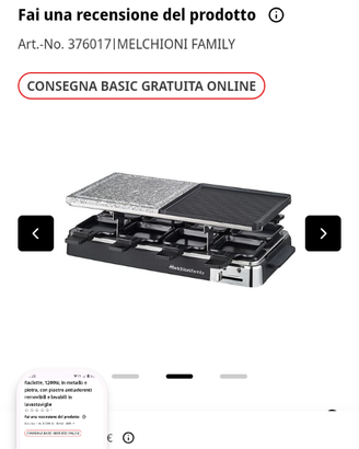 nuova-mai usata Piastra Grill-Raclette