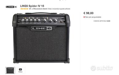 amplificatore chitarra 15 w