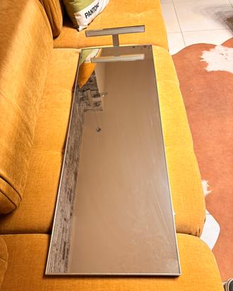 Specchio Bagno con Lampada LED - 100×35×2,5 cm
