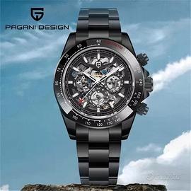 PAGANI DESIGN PD 1777 NERO QUADRANTE SCHELETRATO