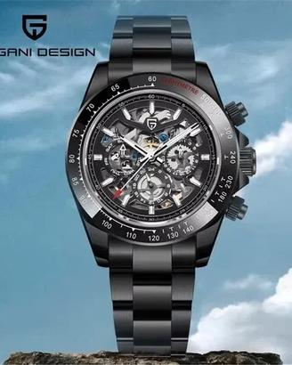 PAGANI DESIGN PD 1777 NERO QUADRANTE SCHELETRATO