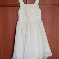 ABITO BIANCO ELEGANTE BAMBINA