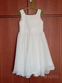 ABITO BIANCO ELEGANTE BAMBINA