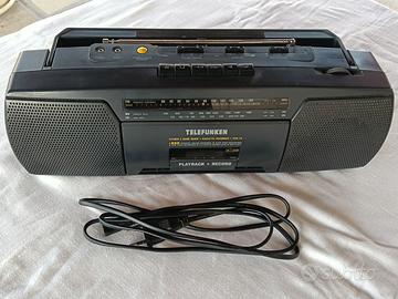Radio registratore portatile Telefunken vintage.