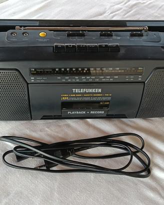 Radio registratore portatile Telefunken vintage.
