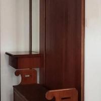 Attaccapanni ingresso in legno con specchio