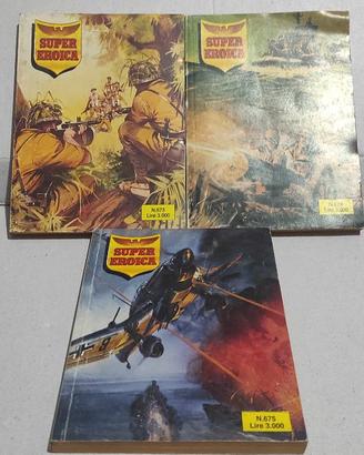 Fumetti  guerra supereroica 3 volumi rari