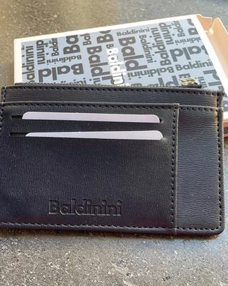 Baldinini miniportafogli, porta carte credito blu