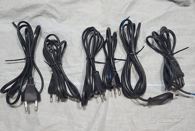 N°6 Cavi bipolari (2x0,75 mm²) con spina italiana