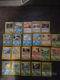 Lotto 20 carte pokemon vintage