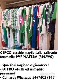 C.E.R.C.O. maglie volley PVF MATERA pallavolo '90