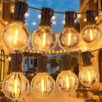 **GPATIO Catena Luminosa Esterno 30m G40 LED 50+2