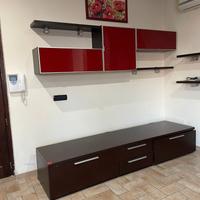 Soggiorno vetro e legno