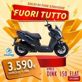 FUORI TUTTO KM.ZERO - KYMCO DINK 150 FLAT - 3.590€