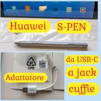 HUAWEI ADATTATORE AUX e S-PEN ORIGINALI