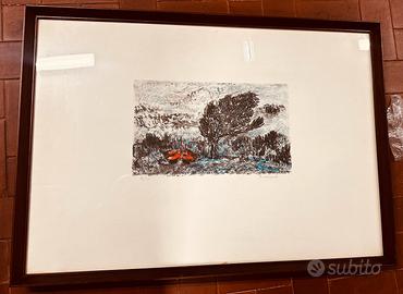 Litografia a colori Giovanni Omiccioli