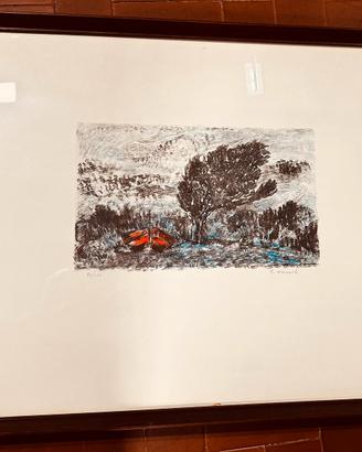 Litografia a colori Giovanni Omiccioli