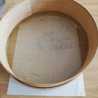 Setaccio per farine in legno rete in ottone