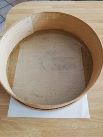 Setaccio per farine in legno rete in ottone