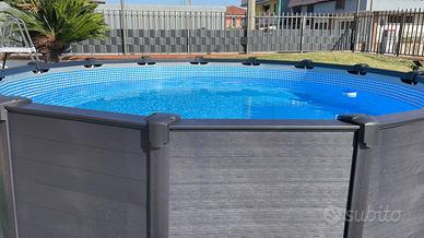Piscina fiori terra rivestita 5x5