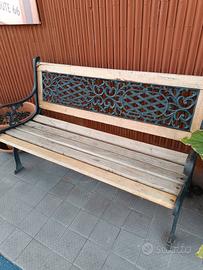 panchine in legno due