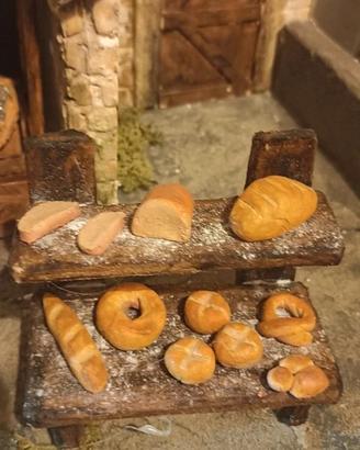 Banchetto del pane presepe/diorama 