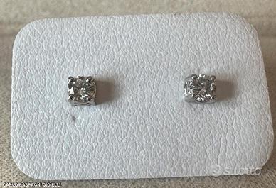 PAIO ORECCHINI ORO BIANCO 18kt. CON DIAMANTI