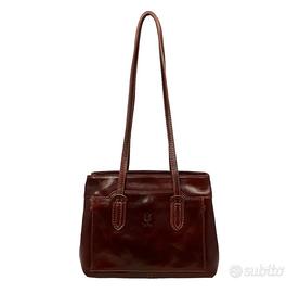 Borsa a spalla in vera pelle fiorentina