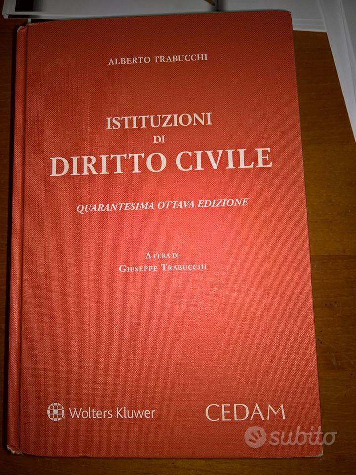Istituzioni di diritto civile Alberto Trabucchi Libri e Riviste In vendita a Prato