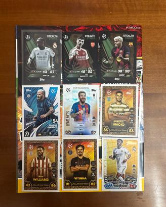 Carte Topps Champions League Messi Yamal Vini Jr