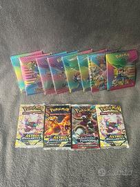 Lotto 12 bustine carte collezionabili sigillate