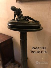 Scultura Galata e colonna marmo