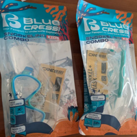 CRESSI 2 Set Snorkeling Kid, Maschera e Boccaglio