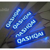 Nissan qashqai 2014-2018 battitacco inox a led