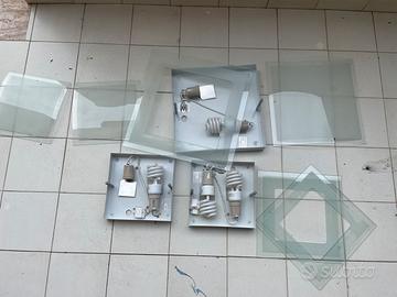 Applique da parete in vetro