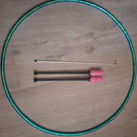 Ginnastica ritmica – cerchio + clavette + asta