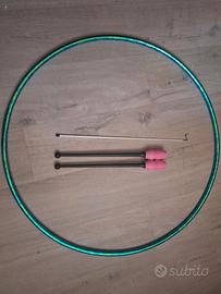 Ginnastica ritmica – cerchio + clavette + asta