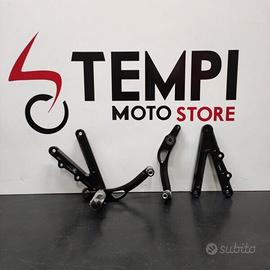 Pedana + leva freno post. e staffa Valter Moto Yam