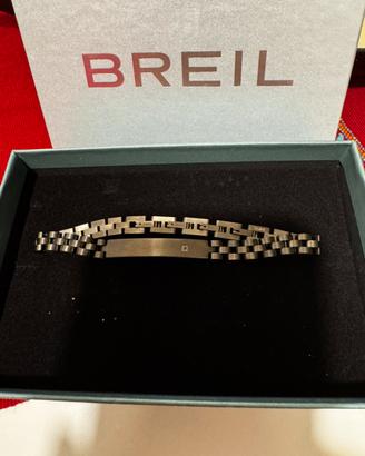 Bracciale uomo Breil in acciaio brunito