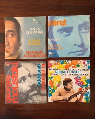 45 giri Anni 70 Set di quattro dischi in vinile
