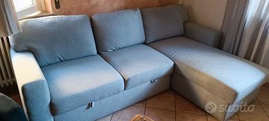 divano letto 3 posti Ikea usato con penisol conten