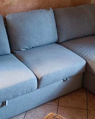 divano letto 3 posti Ikea usato con penisol conten