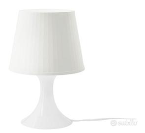 4 lampade bianche da tavolo ikea
